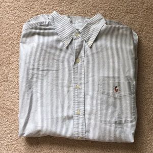 Polo by Ralph Lauren Blue Classic Fit Button-Down
